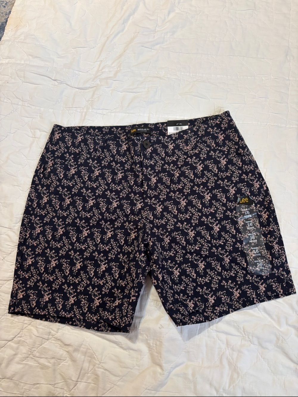 Lee Women’s Navy Shorts with Pink Floral Print